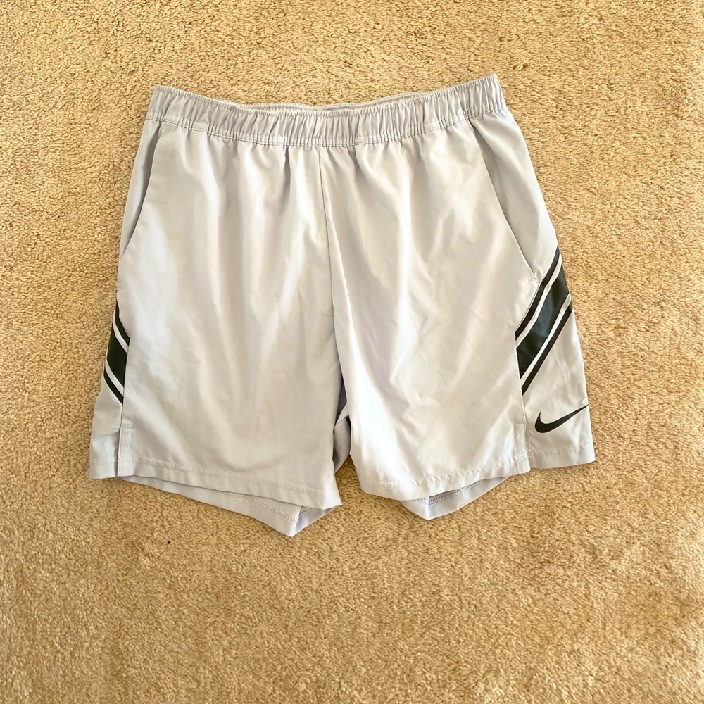 Nike, light blue, medium shorts!